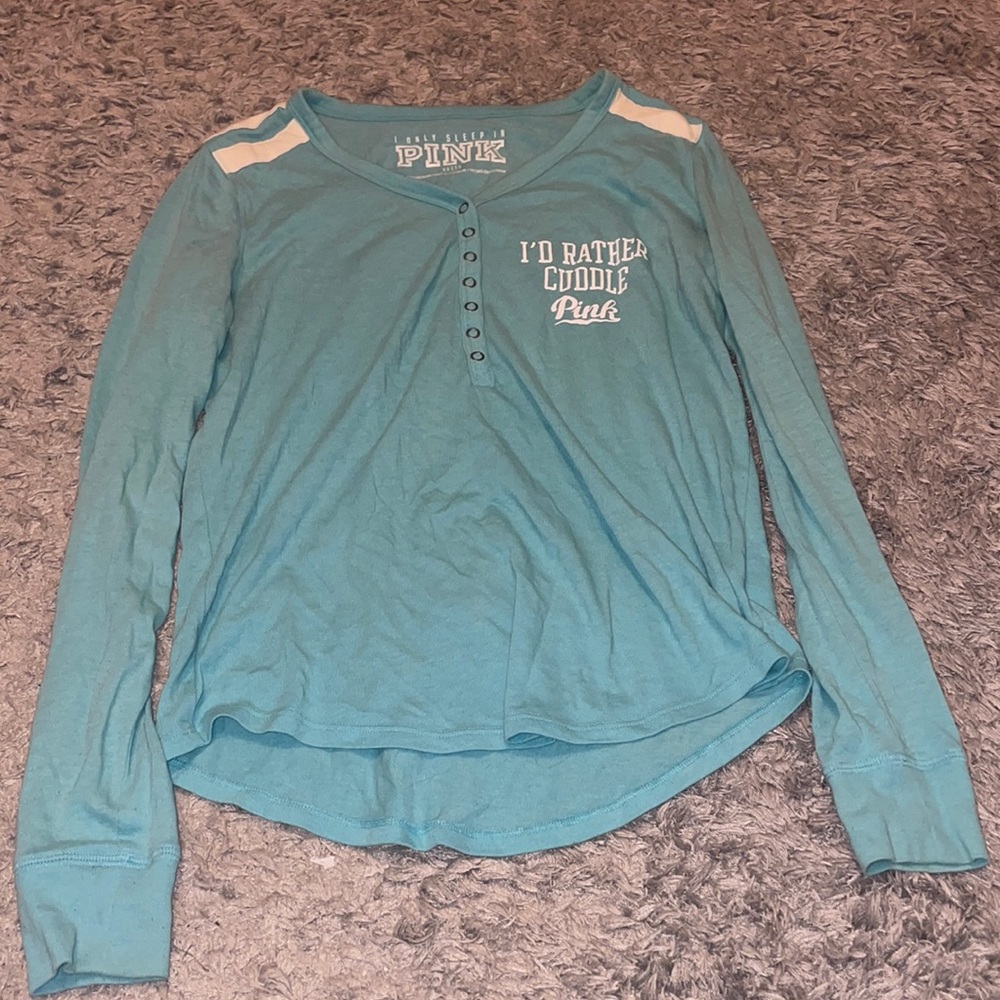 Victoria’s Secret PINK Long Sleeve Pajama Shirt